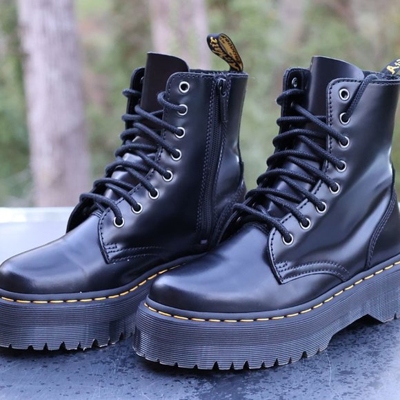 Dr. Martens 1460 Jadon Leather Platform Boots - Picture 10 of 11
